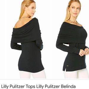 Lilly Pulitzer Belinda pullover onyx NEW